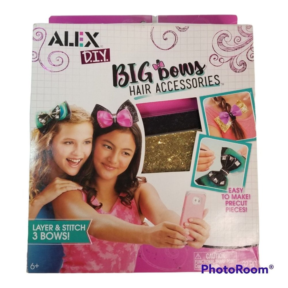 NEW Alex DIY Big Bows Hair Accessories Kit Crafts Do It Yourself